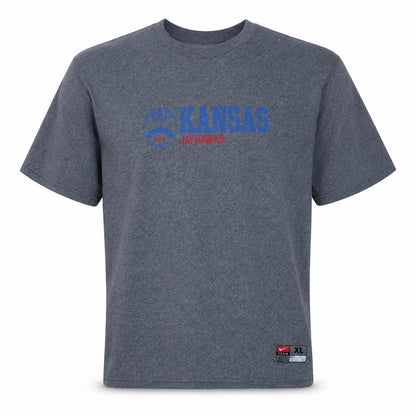 Nike Mens Grey Kansas Jayhawks Graphic T-Shirt XL