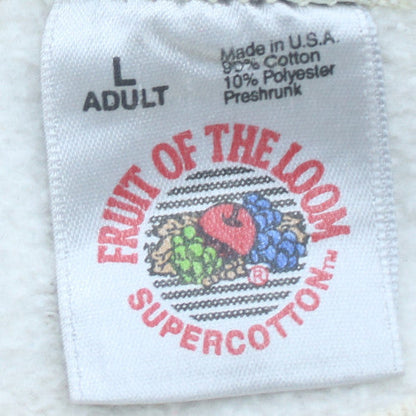 Fruit of the Loom Womens White Native Graphic Pullover Sweatshirt L