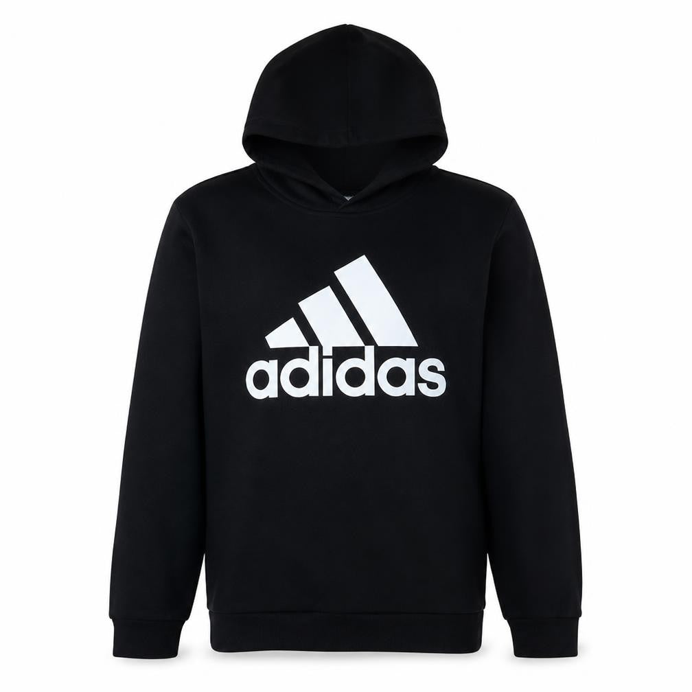 Adidas Womens Black XL Pullover Hoodie Cotton Blend Logo Sportswear
