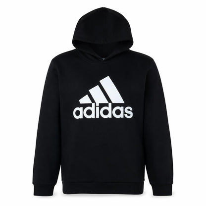 Adidas Womens Black XL Pullover Hoodie Cotton Blend Logo Sportswear