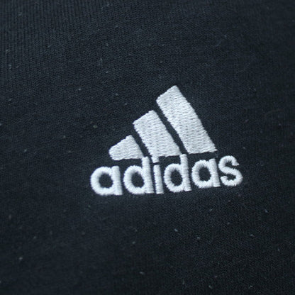 Adidas Womens Black XL Pullover Hoodie Cotton Blend Logo Sportswear