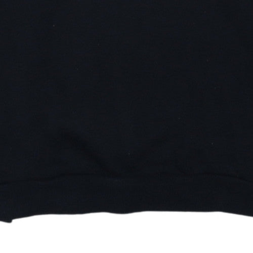 Adidas Womens Black XL Pullover Hoodie Cotton Blend Logo Sportswear