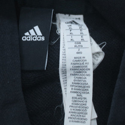 Adidas Womens Black Full Zip Hoodie XL Cotton Blend Sportswear