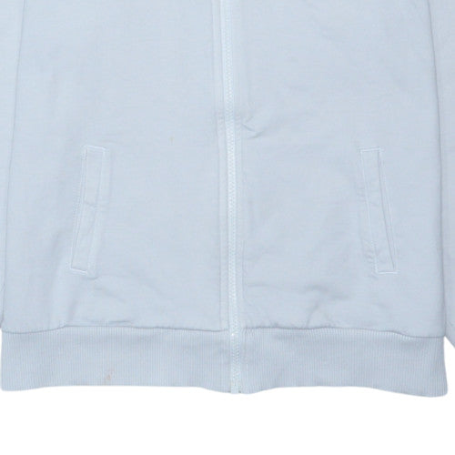 Tommy Hilfiger Boys White Full Zip Hoodie Size 176 Cotton Blend