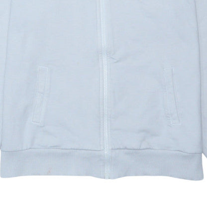 Tommy Hilfiger Boys White Full Zip Hoodie Size 176 Cotton Blend