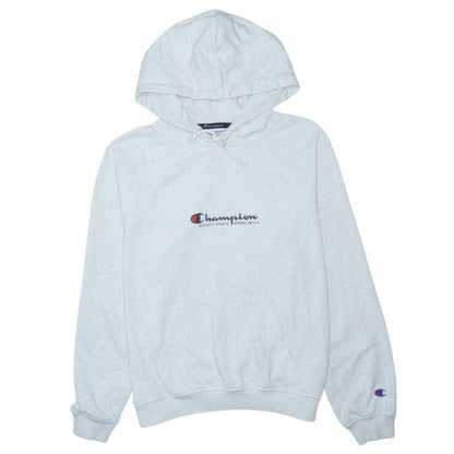 Champion Women's Grey Pullover Hoodie Small Logo Athletic Sweatshirt