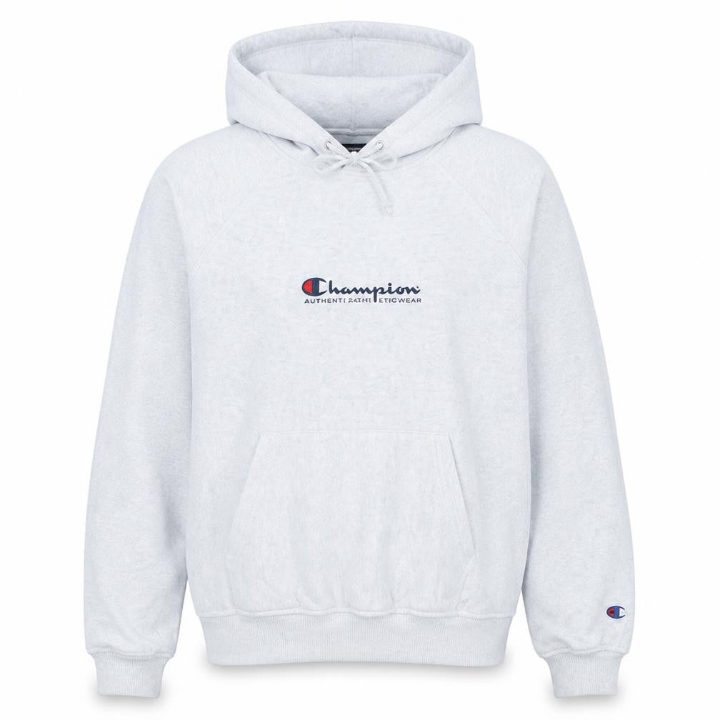 Champion Women's Grey Pullover Hoodie Small Logo Athletic Sweatshirt