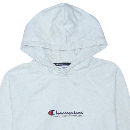 Champion Women's Grey Pullover Hoodie Small Logo Athletic Sweatshirt