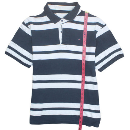 Tommy Hilfiger Men’s Blue Striped Cotton Polo Shirt XXL