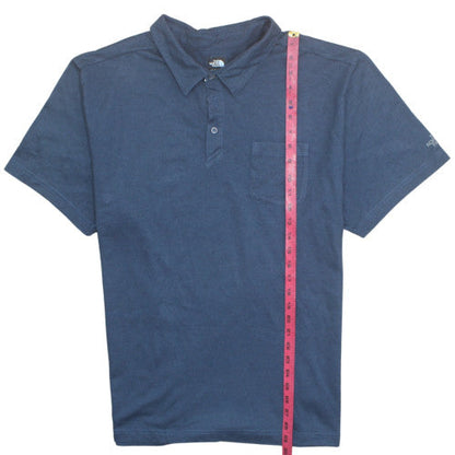 The North Face Men's Blue 2XL Short Sleeve Cotton Polo Shirt