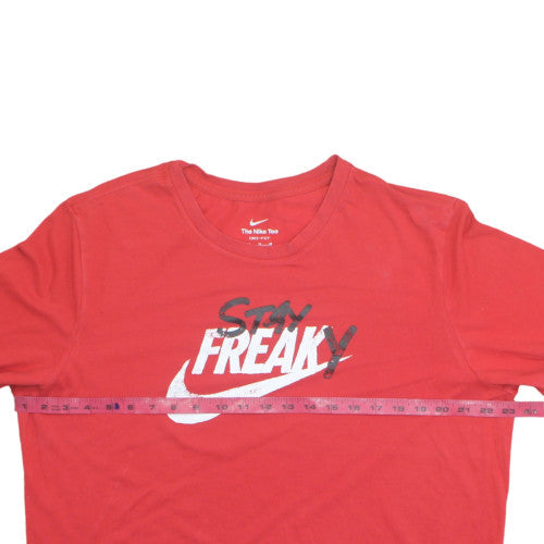 Nike Men's Red Dri-Fit Graphic Sports T-Shirt XL