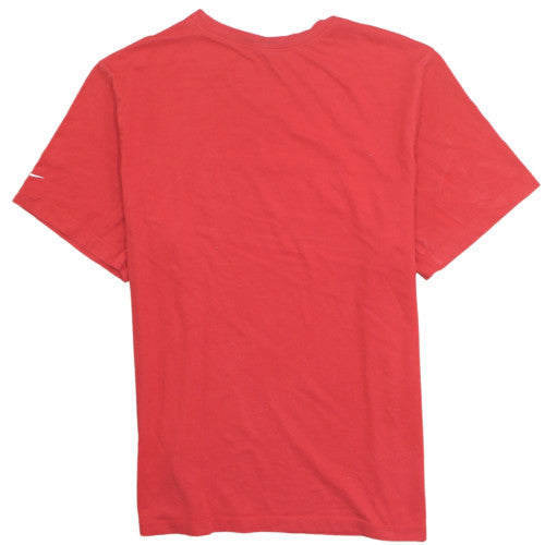 Nike Men's Red Dri-Fit Graphic Sports T-Shirt XL