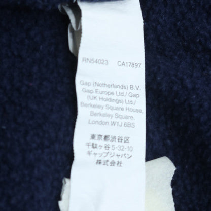 GAP Womens Navy Full Zip Hoodie XL - Classic Casual Cotton Fleece