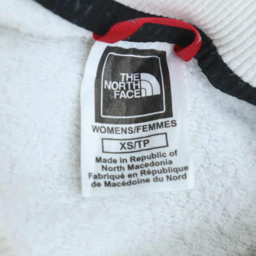 The North Face Womens White XS Pullover Sweatshirt Cotton Blend