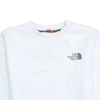 The North Face Womens White XS Pullover Sweatshirt Cotton Blend