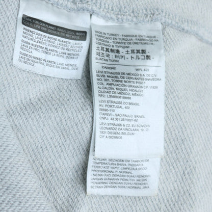 Levi's Men's Grey Logo Crew Neck Pullover Sweatshirt Size L
