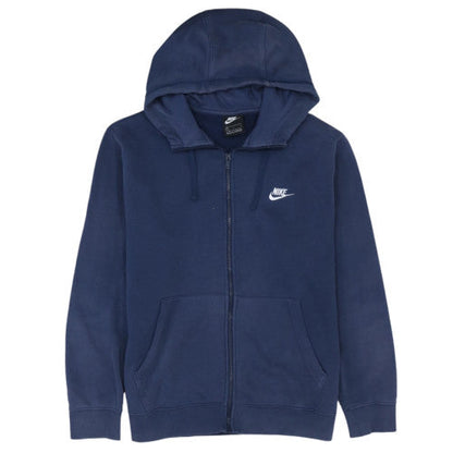 Nike Men's Blue Full Zip Hoodie L Fleece Regular Fit