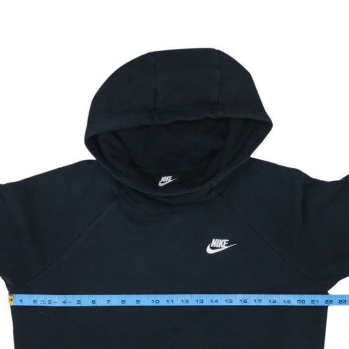 Nike Womens Black M Pullover Hoodie Cotton Blend Sweatshirt