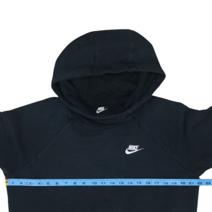 Nike Womens Black M Pullover Hoodie Cotton Blend Sweatshirt