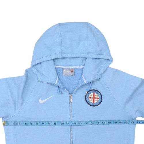 Nike Men’s Blue Full Zip Hoodie L Melbourne City FC Sports Jacket