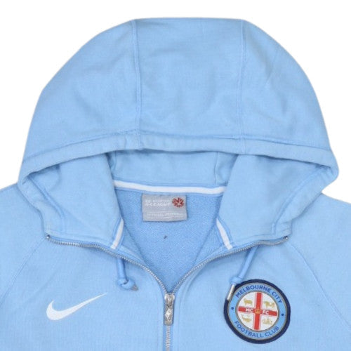 Nike Men’s Blue Full Zip Hoodie L Melbourne City FC Sports Jacket