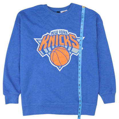 NBA Men’s Blue New York Knicks Pullover Sweatshirt Medium