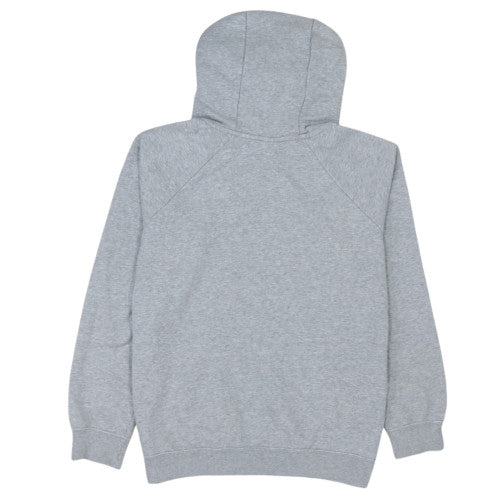 Nike Women Grey Pullover Hoodie Large Cotton Blend Sportswear