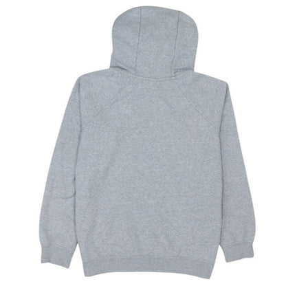 Nike Women Grey Pullover Hoodie Large Cotton Blend Sportswear