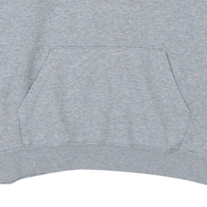 Nike Women Grey Pullover Hoodie Large Cotton Blend Sportswear