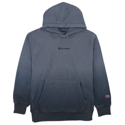 Champion Mens Grey Pullover Hoodie L Reverse Weave Embroidered Logo