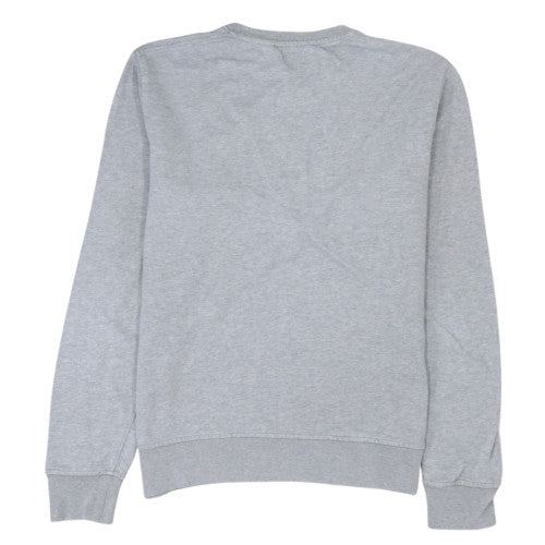 Levi's Women Grey Crew Neck Pullover Sweatshirt M Casual Cotton
