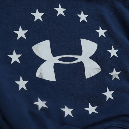 Under Armour Womens Blue Pullover Hoodie Medium Loose Fit
