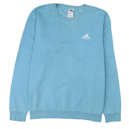 Adidas Men's Blue XL Crew Neck Fleece Pullover Sweatshirt