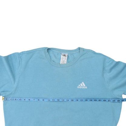 Adidas Men's Blue XL Crew Neck Fleece Pullover Sweatshirt