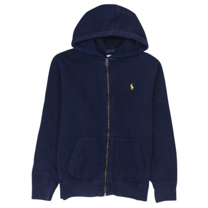 Ralph Lauren Men's Blue Full Zip Hooded Sweatshirt Size L