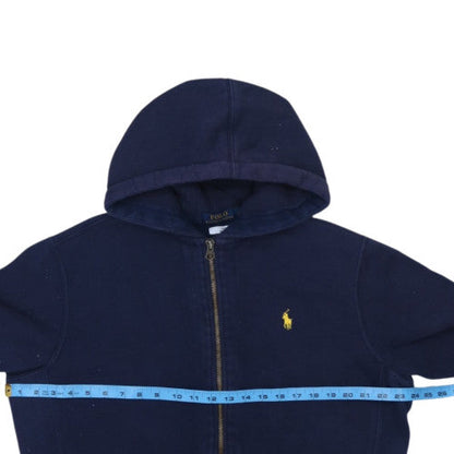 Ralph Lauren Men's Blue Full Zip Hooded Sweatshirt Size L