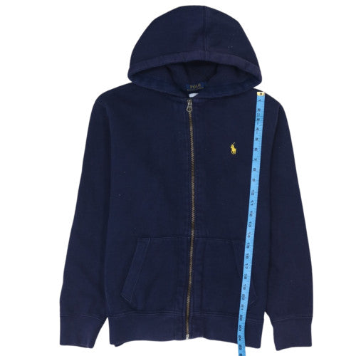 Ralph Lauren Men's Blue Full Zip Hooded Sweatshirt Size L