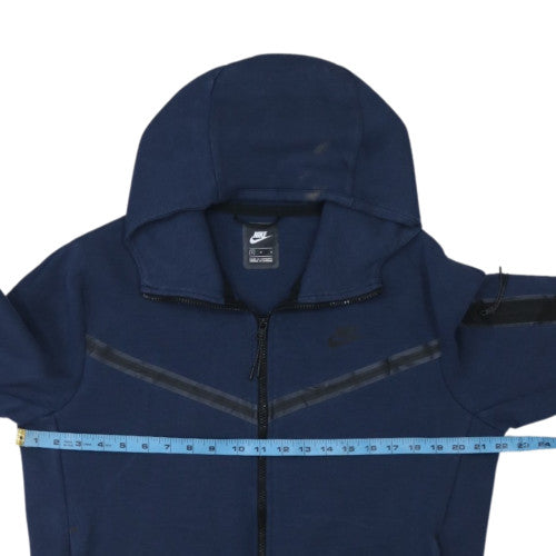 Nike Men's Blue Full Zip Hoodie Size M Classic Athletic Style