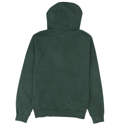 Nike Women Dark Green Pullover Hoodie M Cotton Blend Logo Design