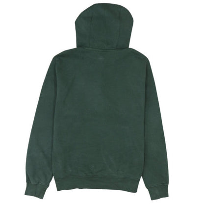 Nike Women Dark Green Pullover Hoodie M Cotton Blend Logo Design