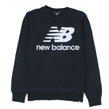 New Balance Men's Black Logo Sweatshirt L Pullover Fleece