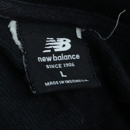 New Balance Men's Black Logo Sweatshirt L Pullover Fleece
