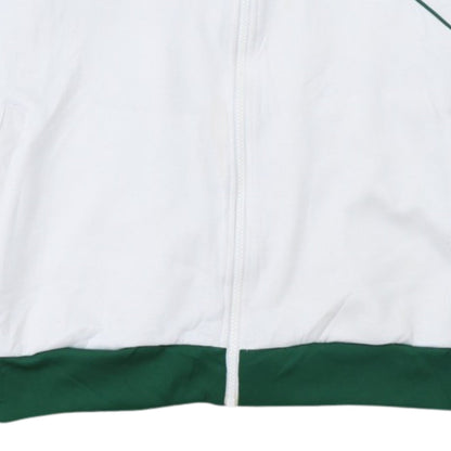 Adidas Men’s White Green XL Track Jacket Football Full Zip