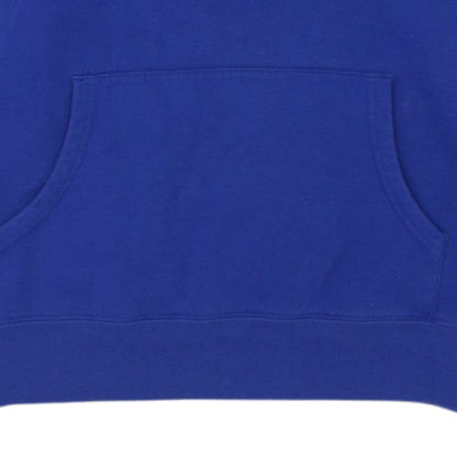 FILA Men's Blue XL Pullover Hoodie with Logo and Kangaroo Pocket