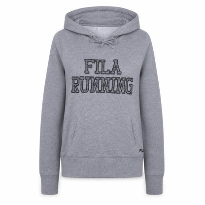 Fila Womens Grey XS Pullover Hoodie Sweatshirt Running Style