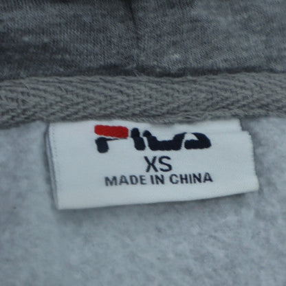 Fila Womens Grey XS Pullover Hoodie Sweatshirt Running Style
