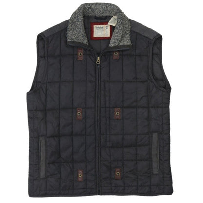 Timberland Men's Black Quilted Waistcoat L Regular Fit Outdoor Vest