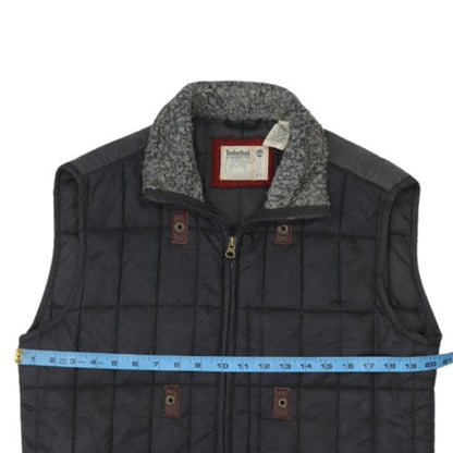 Timberland Men's Black Quilted Waistcoat L Regular Fit Outdoor Vest