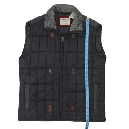 Timberland Men's Black Quilted Waistcoat L Regular Fit Outdoor Vest