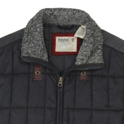 Timberland Men's Black Quilted Waistcoat L Regular Fit Outdoor Vest